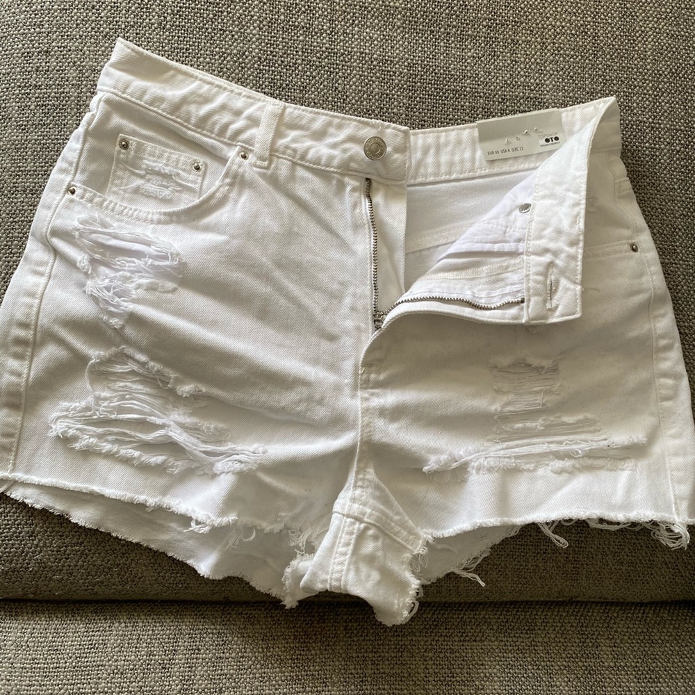 Topshop high waisted mom shorts